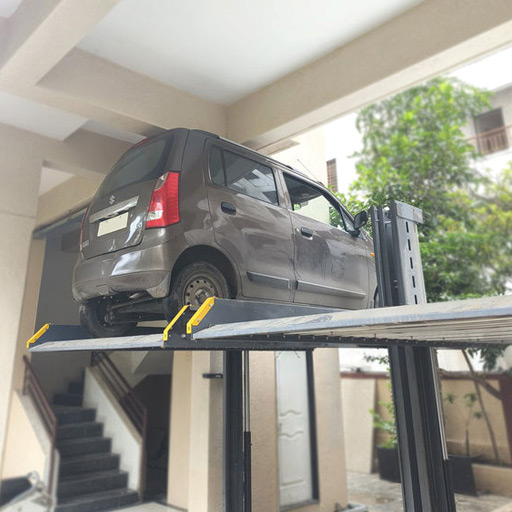 2 Pole Hydraulic Stack Car Parking